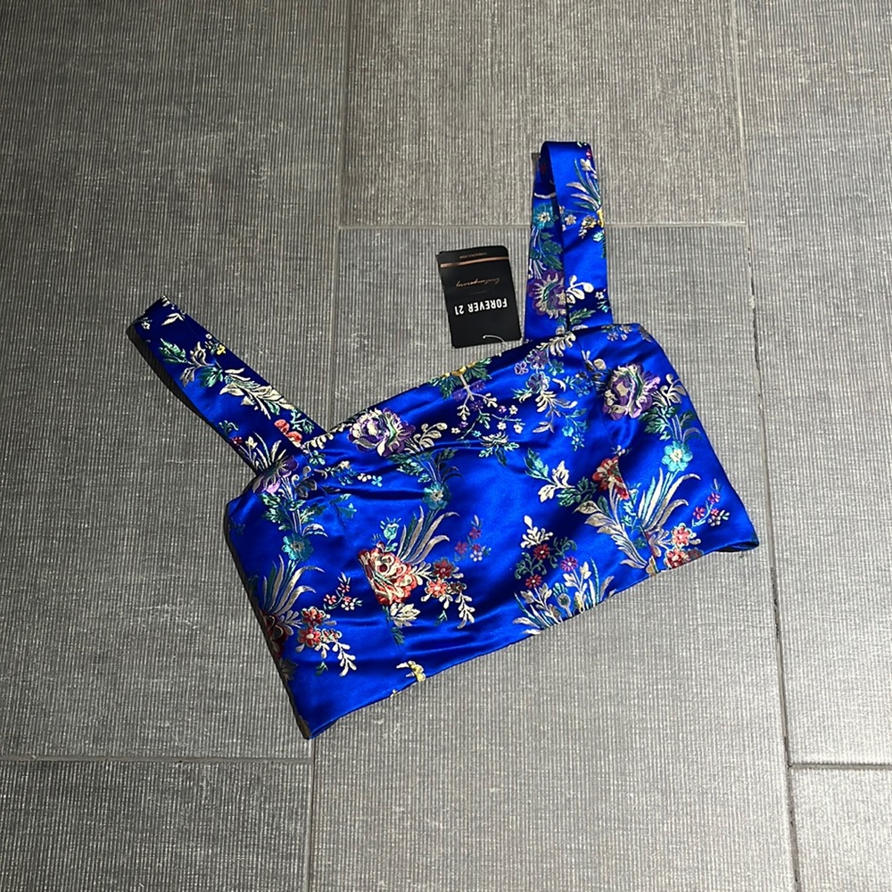 Silk Printed Crop Tank